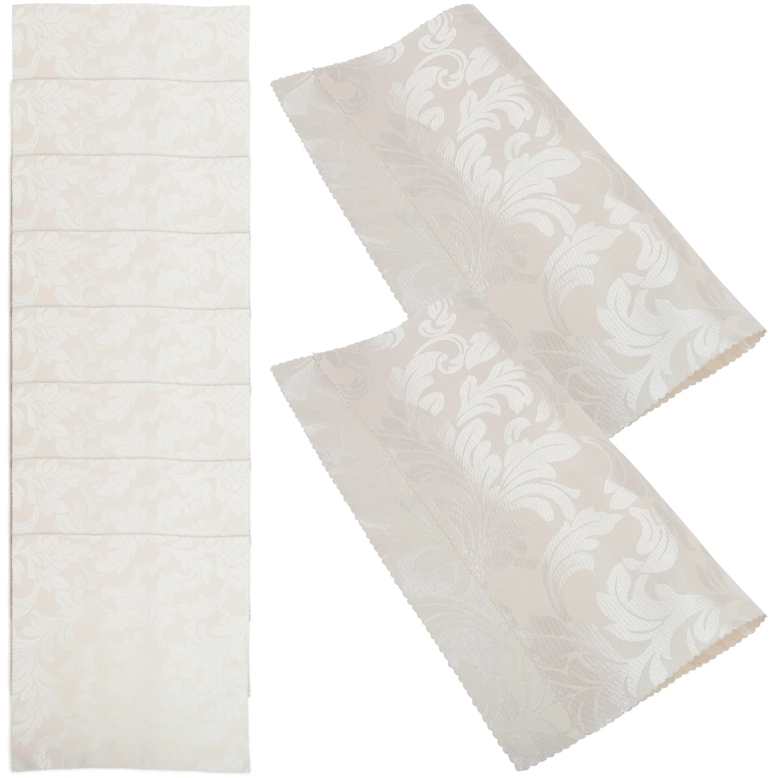 

10pcs Jacquard Napkin Cloth Washable Reusable Restaurant Dining Table Decor Elegant Polyester Material Family Gift Party