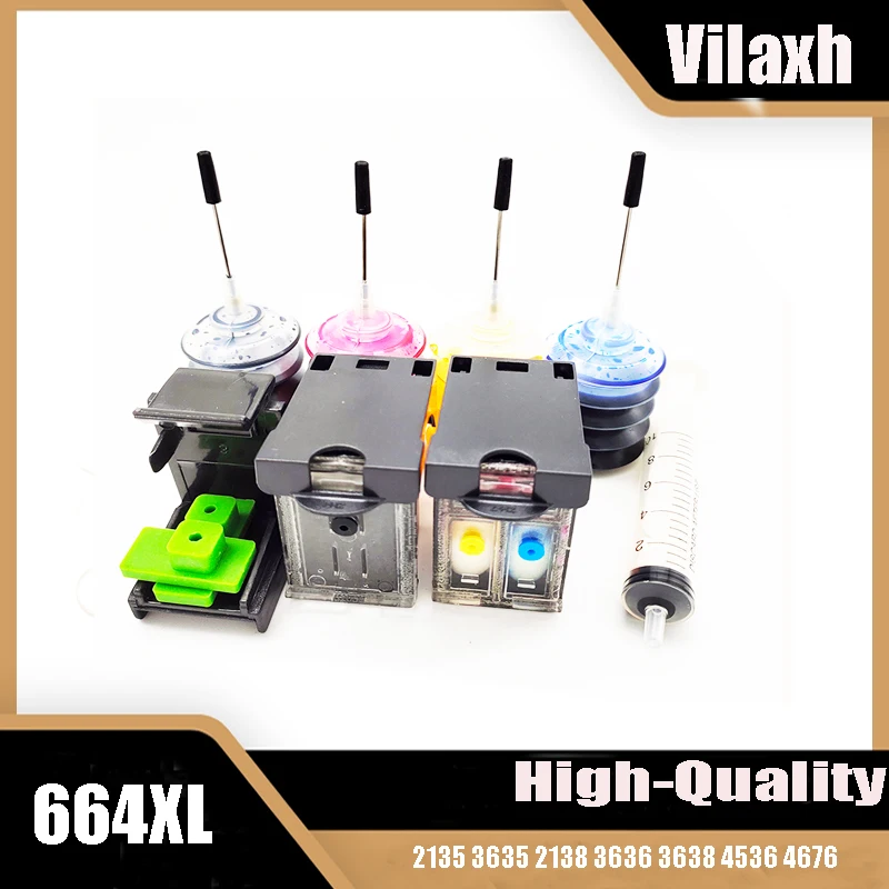 

For HP 664 XL 664xl Refill Kit Replacement Ink Cartridge for hp664 DeskJet 1115 2135 3635 2138 3636 3638 4536 4676