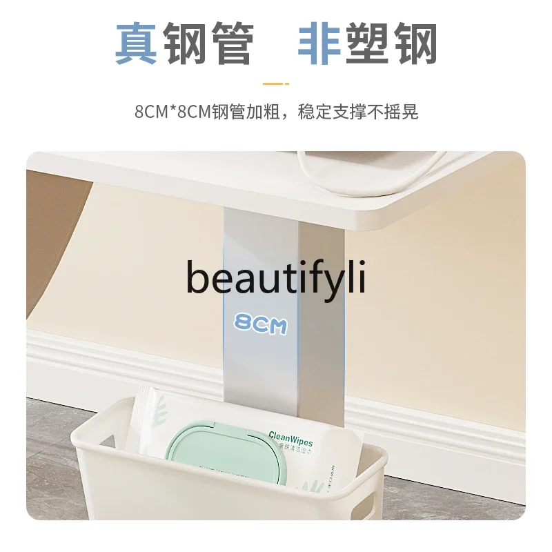 

SS Desktop beauty equipment trolley small bubble base bracket mobile tool cart rack