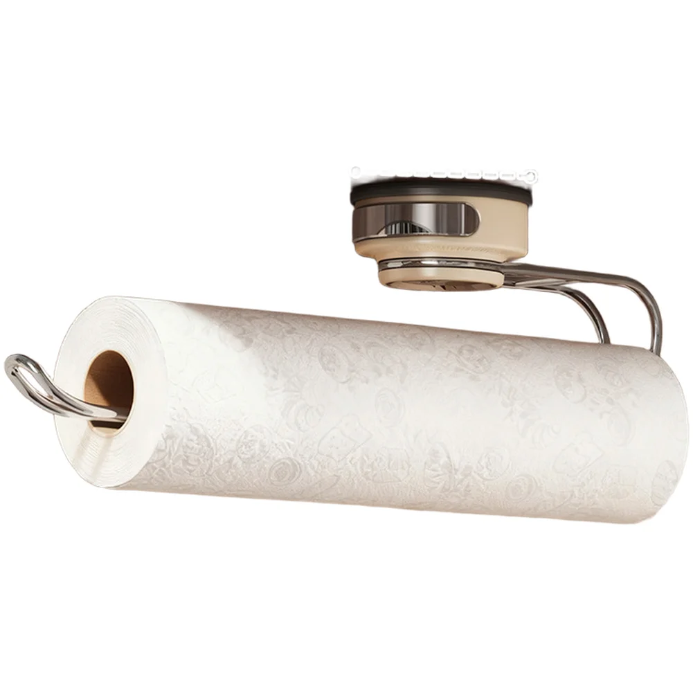 Suction Cup Paper Towel Holder for Maintaining Clean Tidy Kitchen Workspaces Through Effective Roll Management