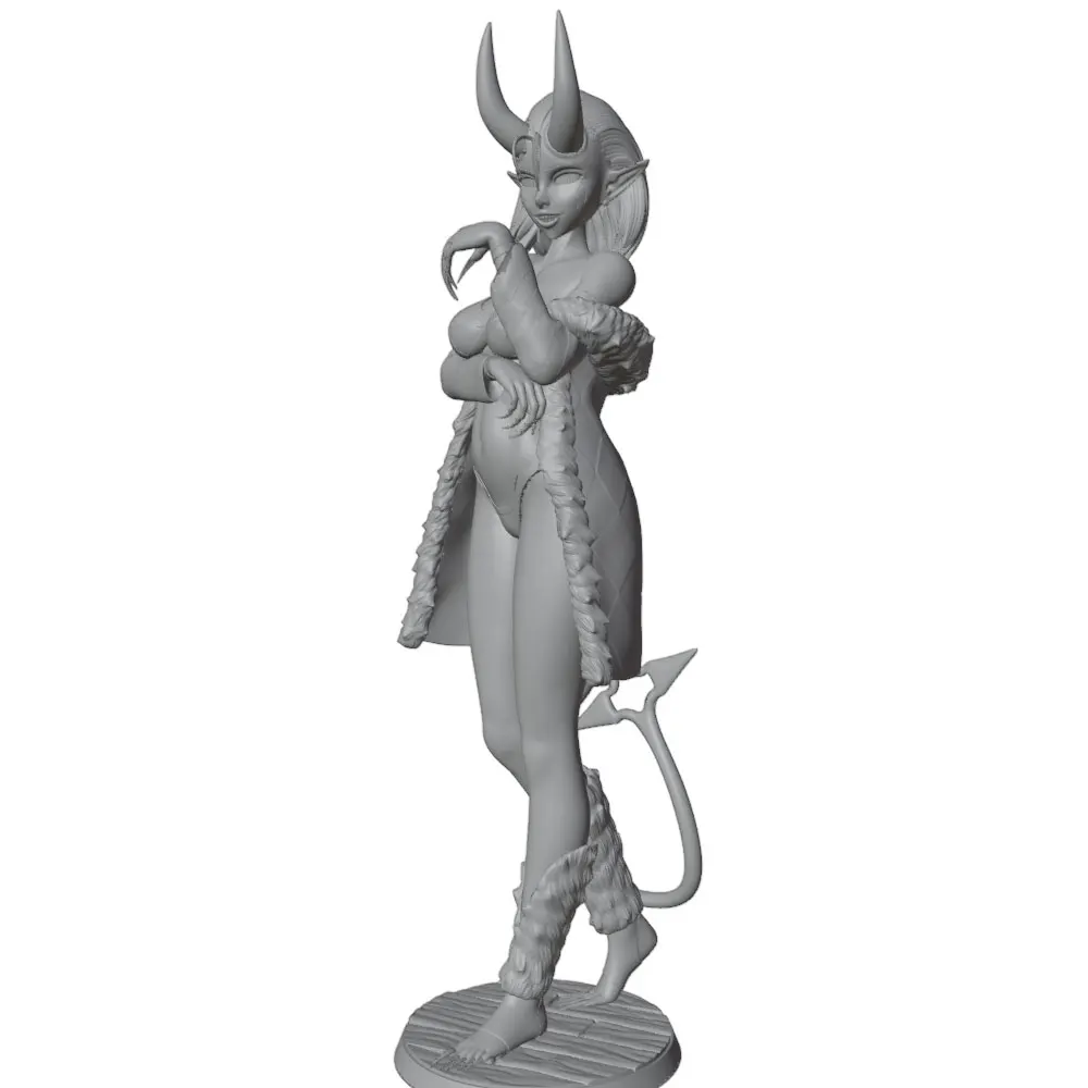 1/24 Sexy Girl Resin Model Kits Unassembled And Unpainted GK Miniature 3D Printed Gray Model Figurine DIY Doll Collection view 4