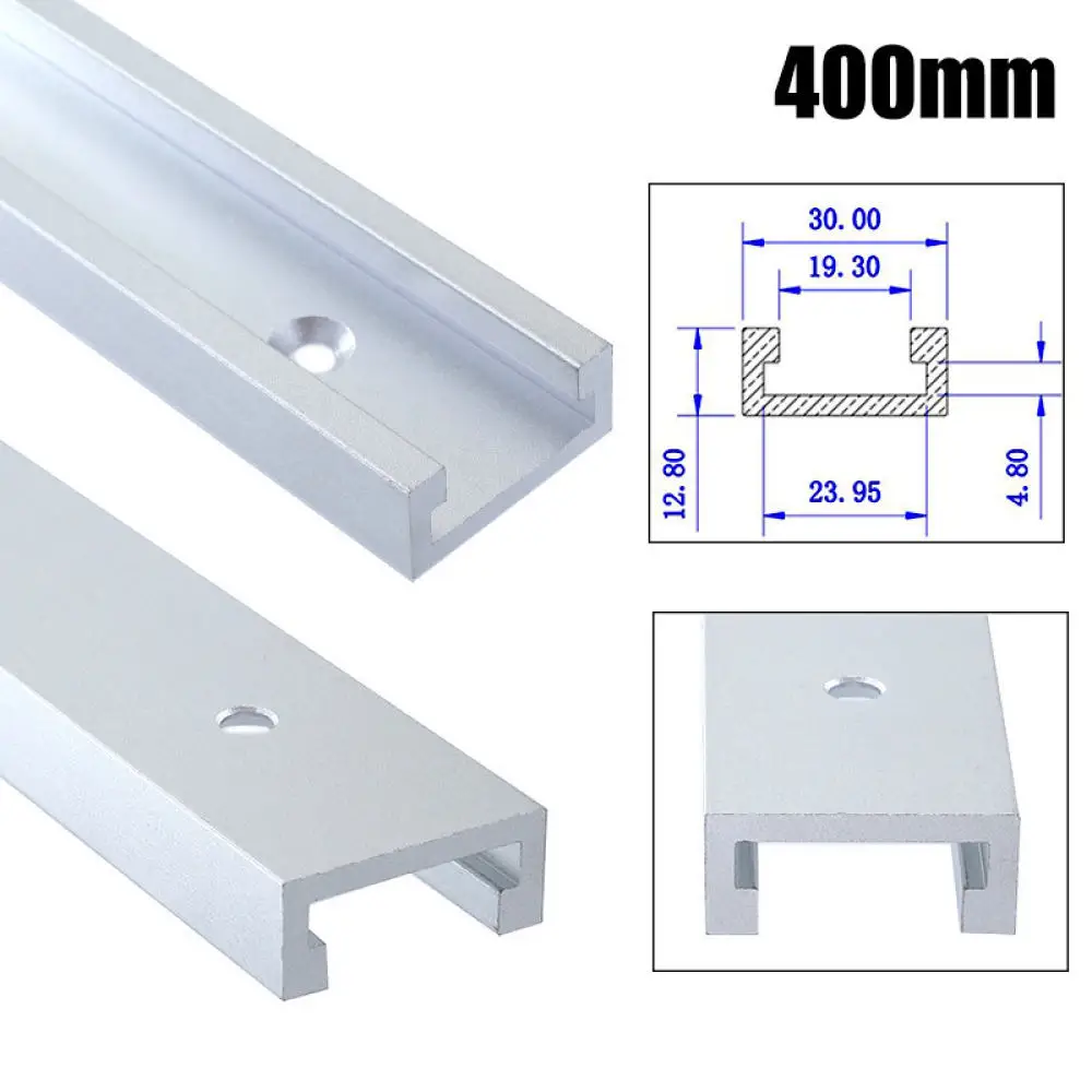 For RUITOOL Woodworking 30 Type Miter Rail Stop Slide Gauge Carpentry Table Saw Router Table Bench DIY Precision Guiding Kit