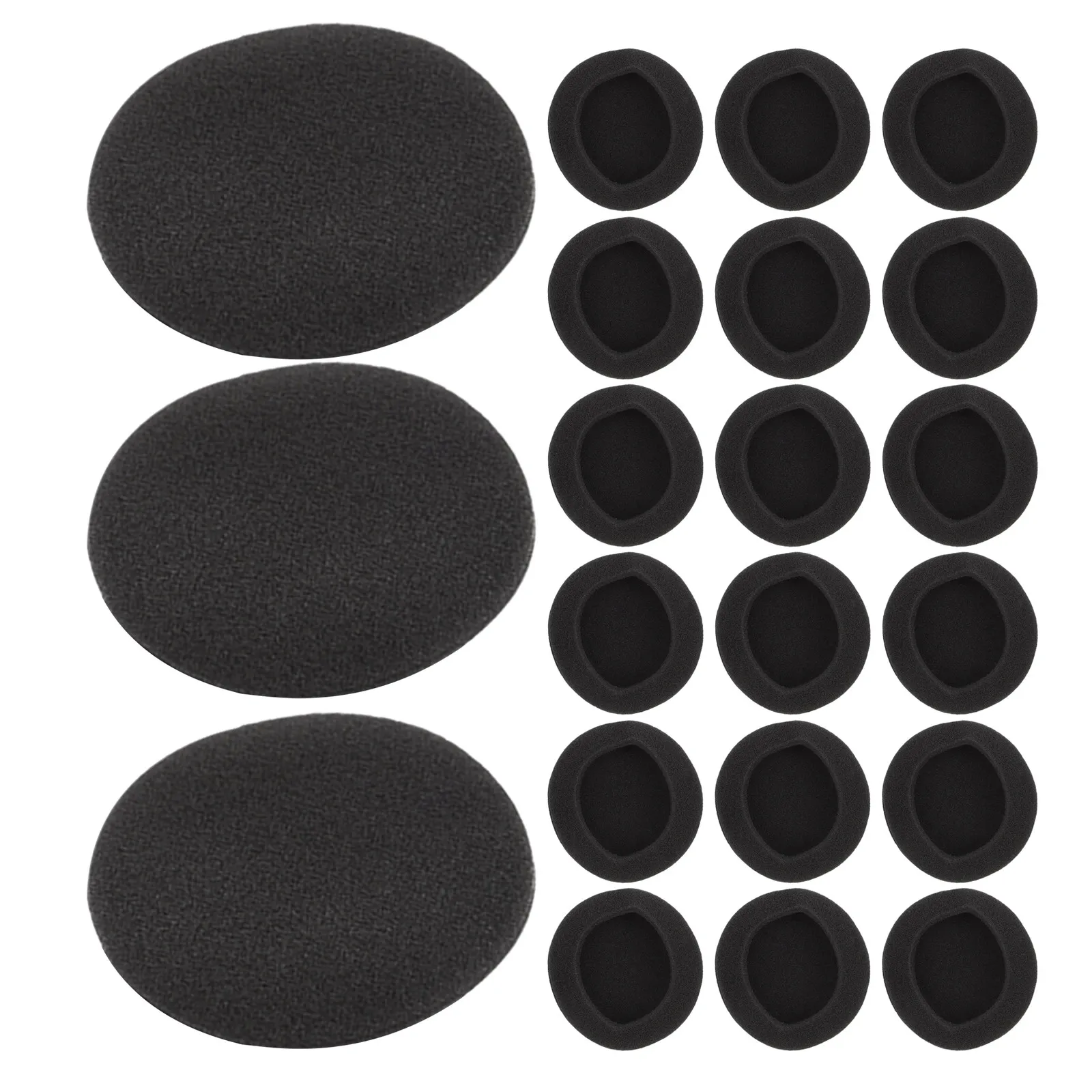 24Pcs 55Mm Headphone Sponge Covers Ear Pad Replacement Cushions Soft Comfortable Breathable Sweatproof for Travel Office Gym