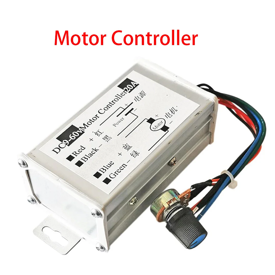 9V-60V 10A/20A DC Motor Speed Regulator Pulse Width Modulator PWM Control Switch Governor 12V 24V 60V