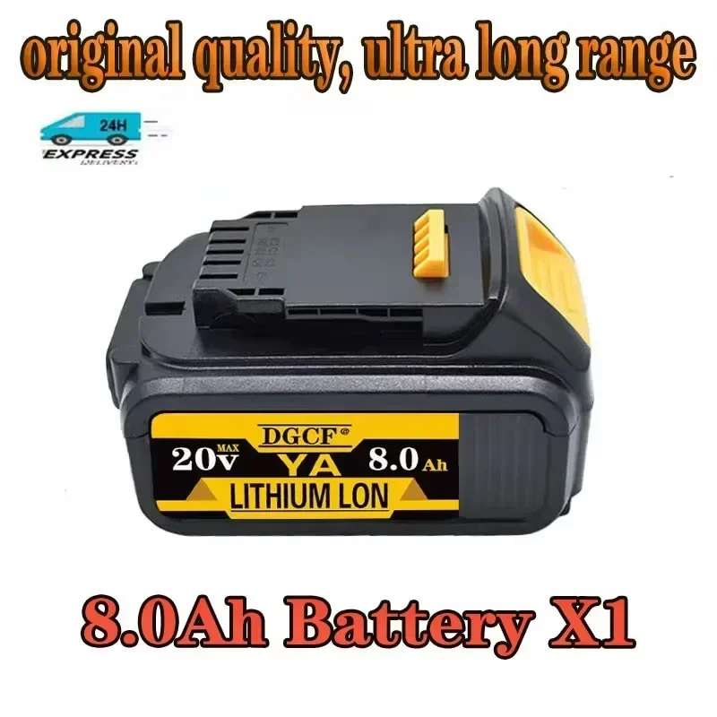 

100% New Original 20V 8000mAh for Dewalt Power Tool Battery 20V 12.0Ah 8.0Ah 6.0Ah Battery DCB205 DCB204-2 DCB200 DCB182 DCB206