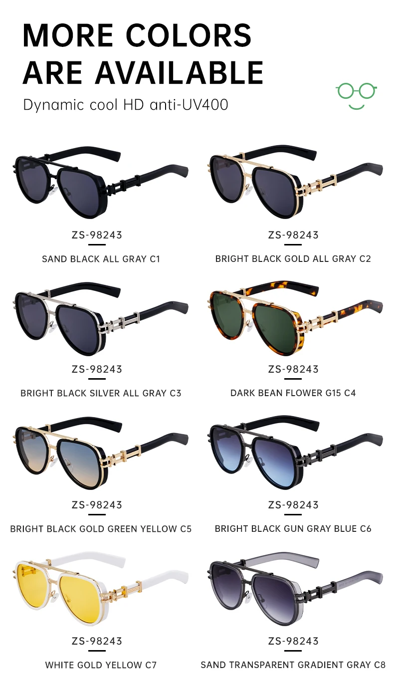 Vintage Punk Ovale Sonnenbrille für Damen und Herren 2026 Luxusmarken-Design Trendige Steampunk Doppelbalken-Sonnenbrille für Männer Retro-Brillen – Detail 9