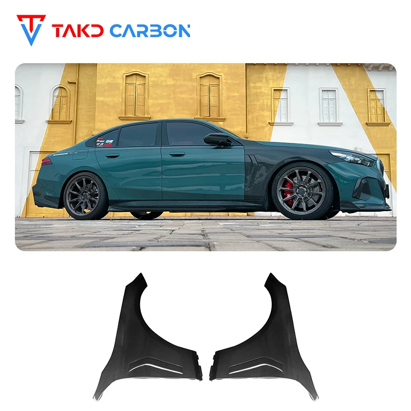 

G60 TAKD Design Dry Carbon Fiber 3K Twill Car Accessories Wheel Fenders for bmws 5 Series G60 2024-UP
