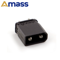 10pcs/5pairs Amass Black XT30 XT30U Plug Connector 5 Male 5 Female