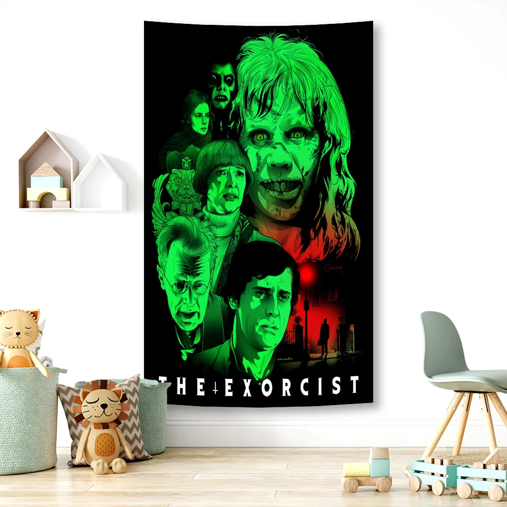 The Exorcists Horror Movie Tapestry Wall Tapestry Living Room Tapestry Psychedelic Wall Hanging Bedroom Home Decor