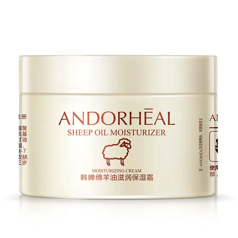 

Ланолиновый увлажняющий крем 140г, Hanchan: восстанавливающее и увлажняющее средство для сухой кожи, легкий крем для лица унисекс