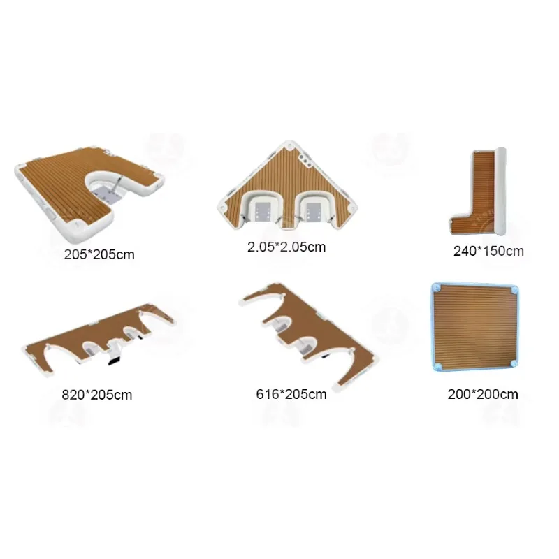 جديد مزدوج الجدار النسيج نفخ العائمة سطح عائم في المخزون جت سكي حوض منصة مرافق التسلية المياه #5