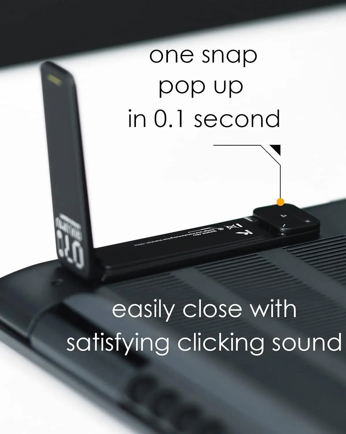 G07 Pop Up Laptop Stand, Portable Cooling Riser for MacBook & All Laptops 8-20'', Black