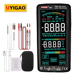 UYIGAO 188 serie multimetro digitale Full Touch Screen Tester elettrico AC/DC amperometro voltmetro professionale Smart Multi Meter