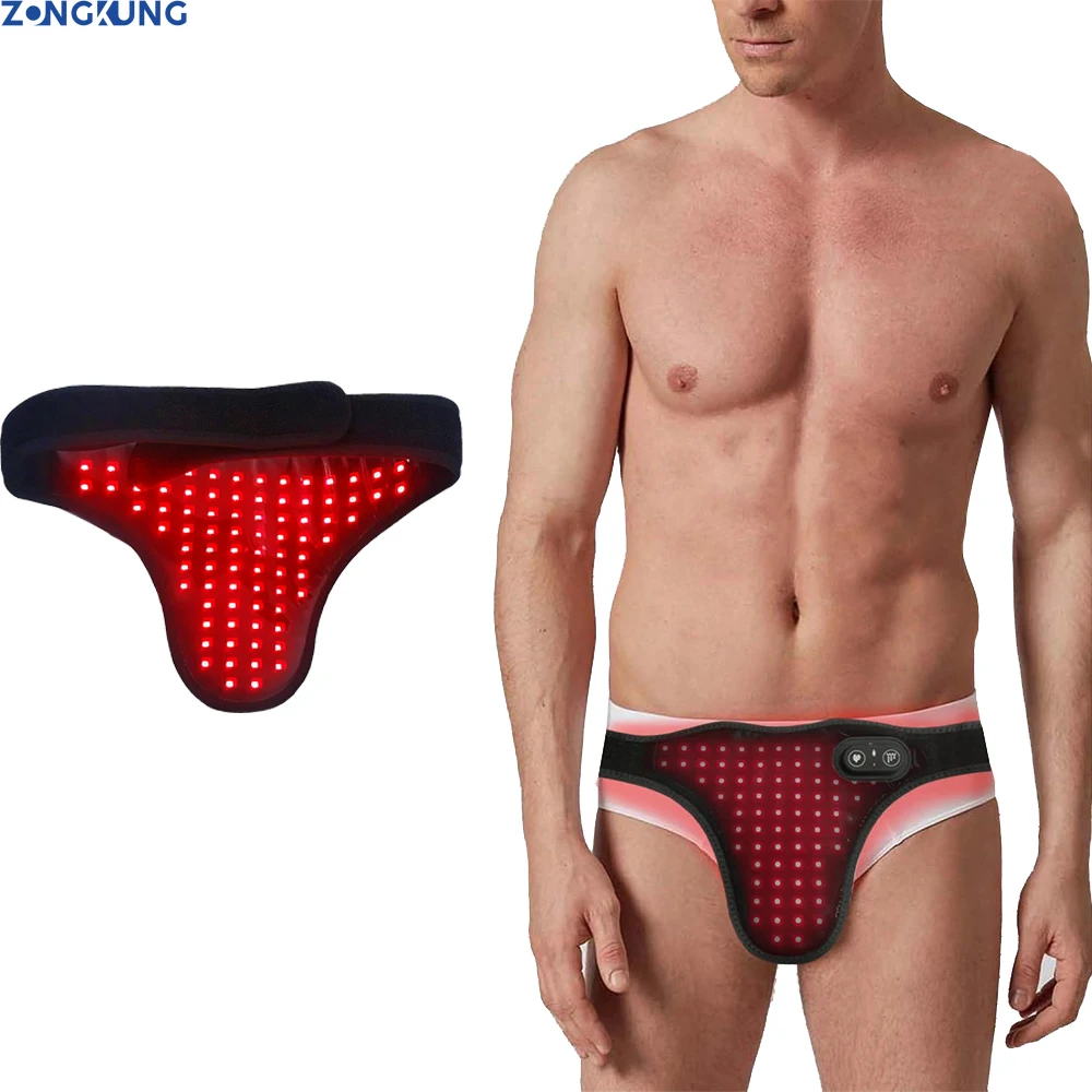LEDs Red Light Therapy for Male Wellness,660nm&850nm Near Infrared Light Therapy Pad for Prostate Therapy Device USB Charging