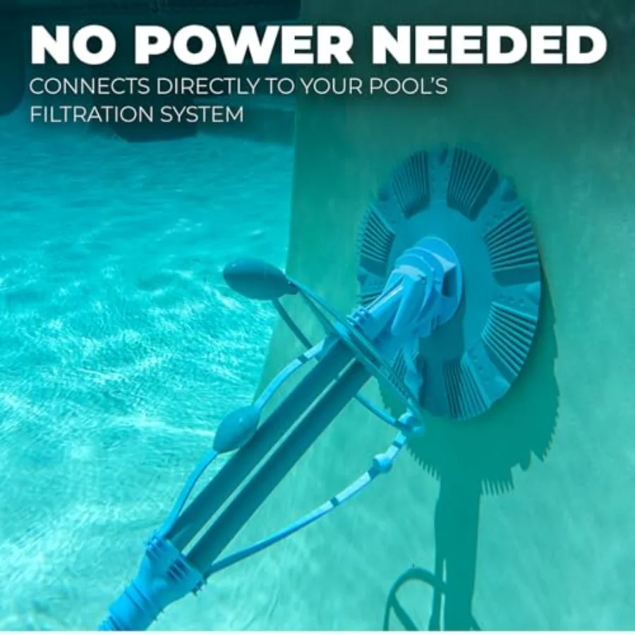 XtremepowerUS Automatic Pool Cleaner Vacuum Generic Pool Cleaner High Flow with Hose Set Included