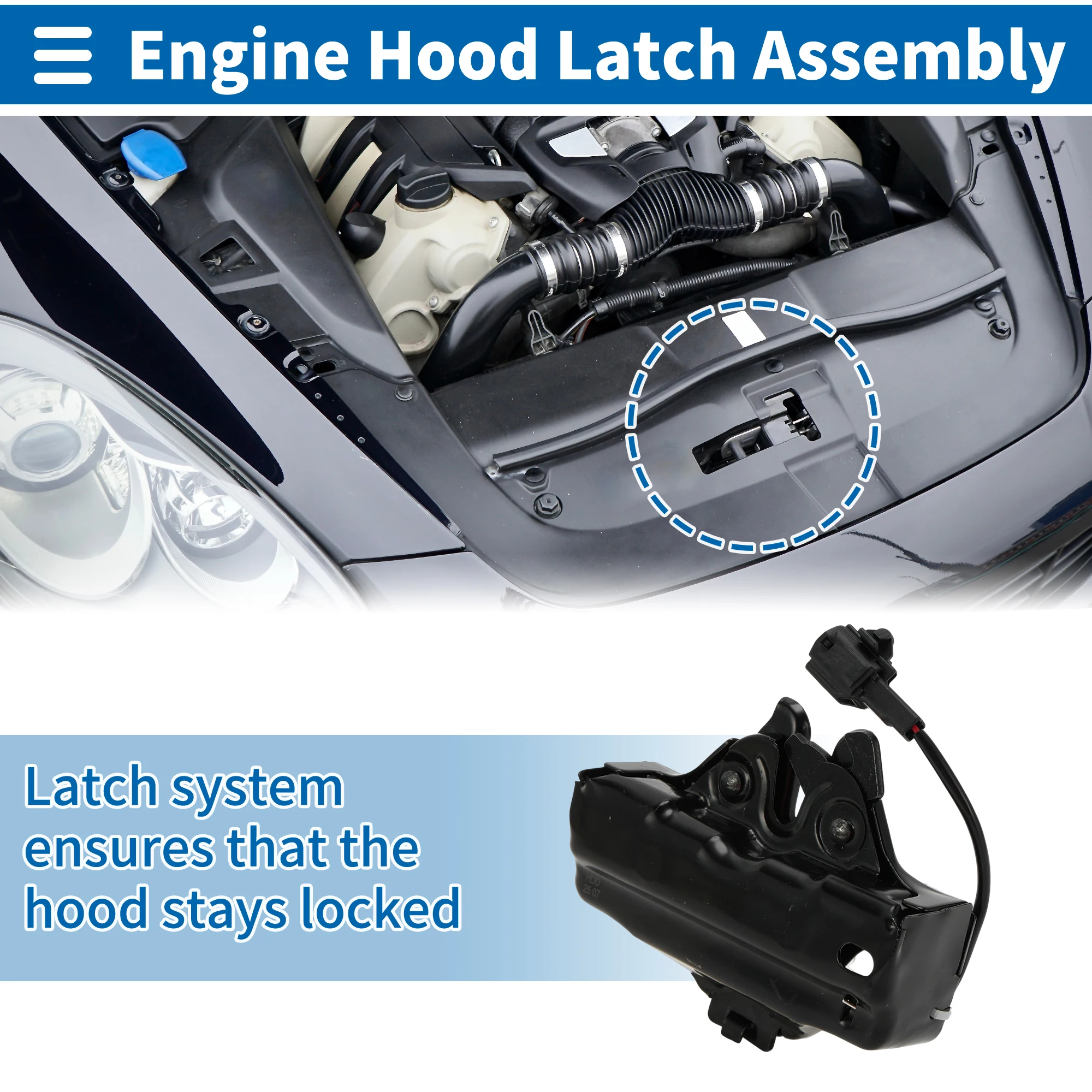 

UXCELL Hood Latch Assembly for Toyota Sequoia 2008-21 Engine Hood Latch Lock Release No.535100C040