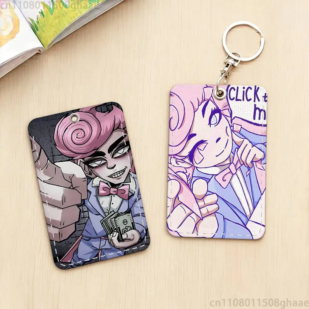 Blood Money Anime Keychain Card Holder, Badge Credit Card Holder, Student ID Card Holder
