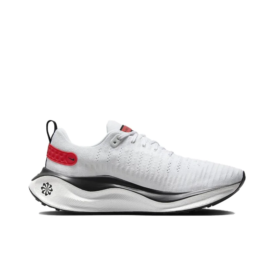 Nike White React Infinity Run FLyknit 4 Low Men's Lightweight Casual Running Shoes Comfortable Wearable Sneakers