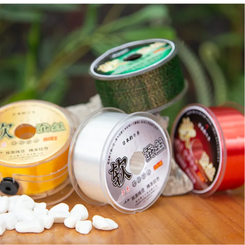 220 متر خيط صنارة الصيد الخط الرئيسي خط فرعي خيط صنارة الصيد النايلون لينة قوة قوية خيط صنارة الصيد روك البحر تلسكوبي خط الصيد الملحقات