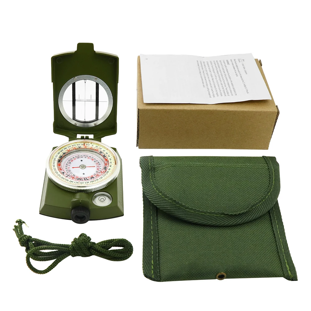 Outdoor Portable Pocket Compass Metal Compass With 360° Rotatable Dial Design For Hiking Camping Survival Activities