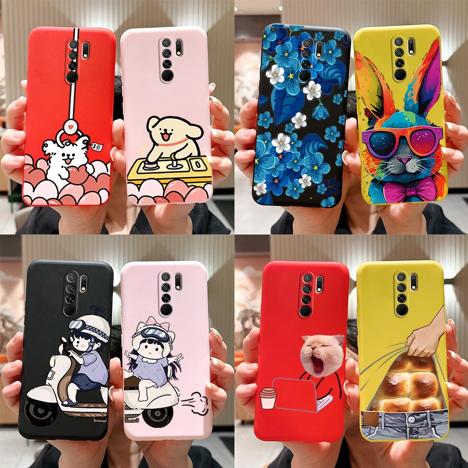 Full Coverage Cover For Xiaomi Redmi Note8 Pro Cute Cartoon Phone Case For Xiaomi Redmi Note 8 Pro 8pro Soft Silicone Covers