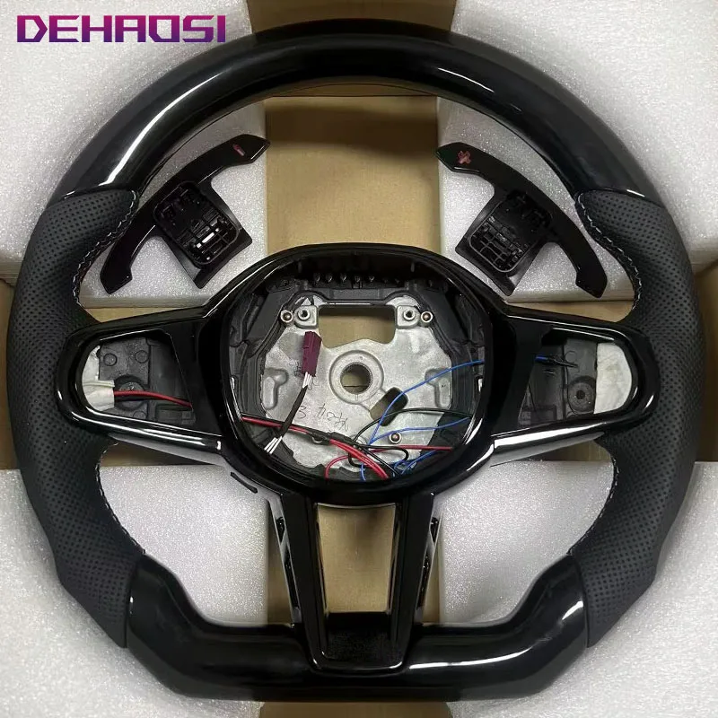 For BMW 1 2 3 4 5 6 7 8 Series I3 I4 X3 X 4 X5 X6 X7 XM M2 M3 M4 M5 M8 M240i G20 G80 G42 Black Piano Carbon Fiber Steering Wheel