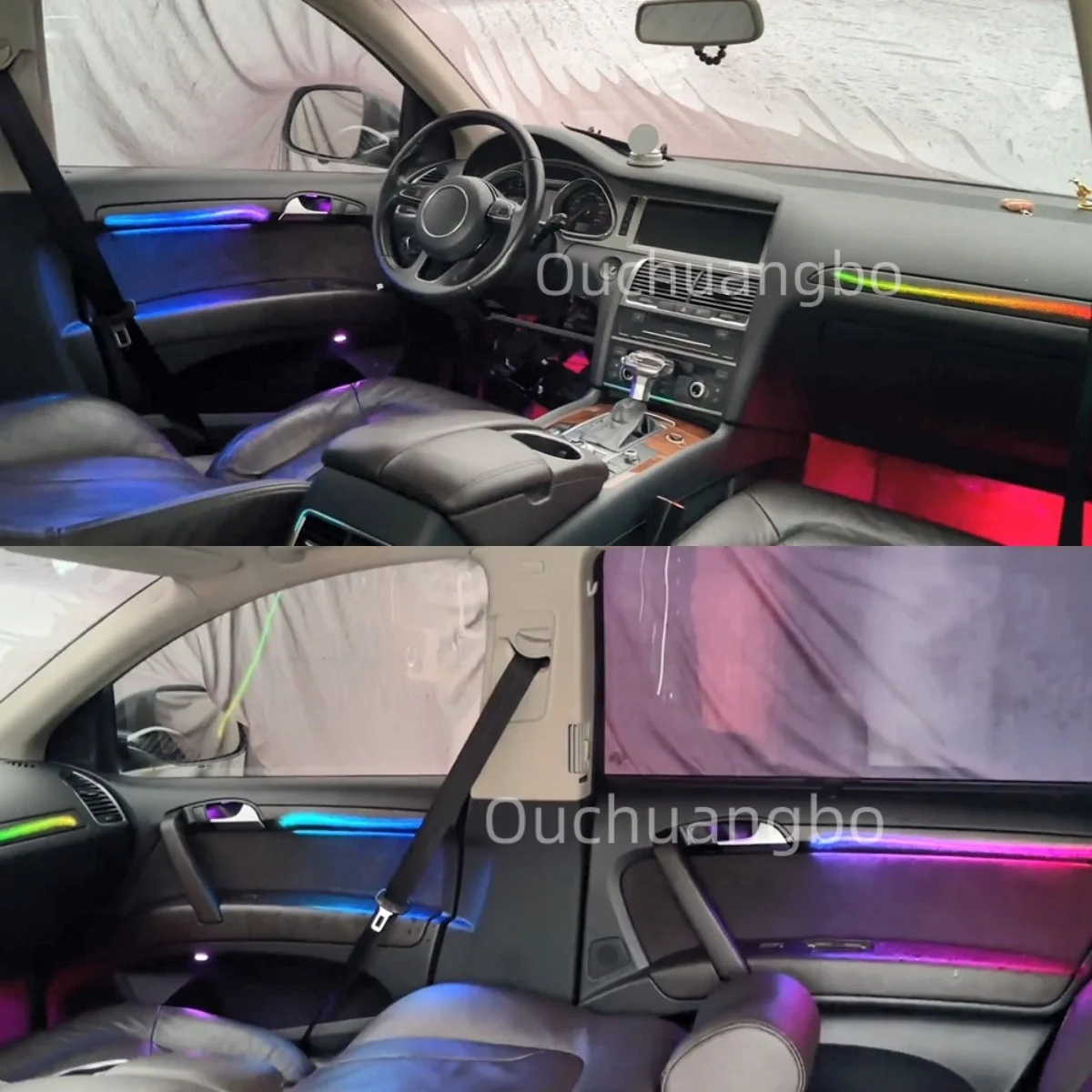 Gialulimn LED Ambient Light for Q7 2006-2015 Atmosphere Environmental Mood Light Lamp Interior Trim Decorative Lighting Backligh