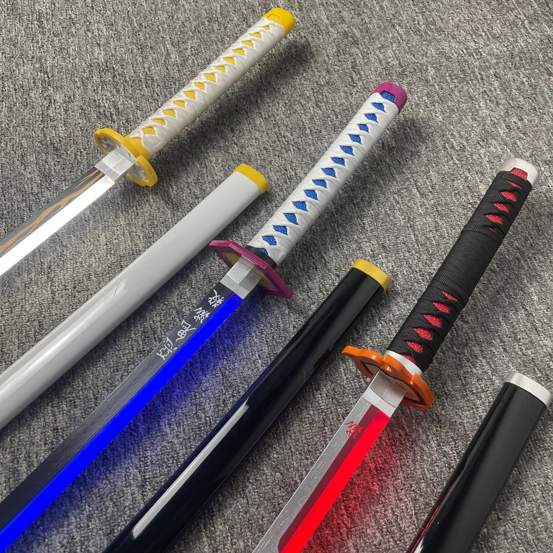 103cm Luminous Edition Nichirin Sword Anime Cosplay Prop Tomioka Giyuu Japanese Katana Agatsuma Zenitsu Samurai Sword Lightsaber view 3