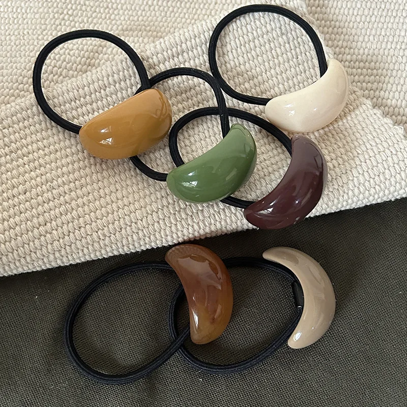

Korean Fashion Elastic Hair Bands for Women Girls High Elasticity Durable Rubber Hair Accessories Headwear 2025 New Hair Rope