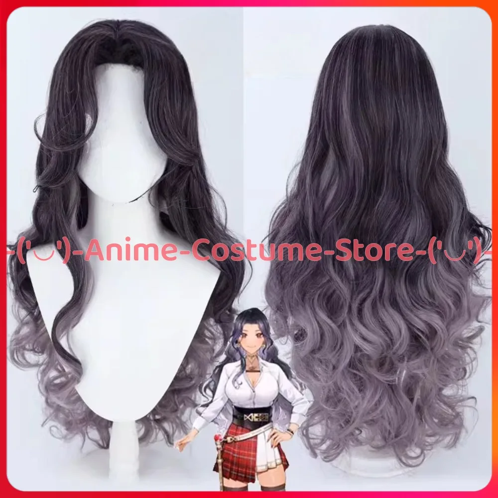 NIJISANJI EN VTuber Gen 6 Scarle Yonaguni شعر مستعار تأثيري أنيمي لعبة شخصية هالوين كرنفال زي حفلة الباروكات الشعر الاصطناعية