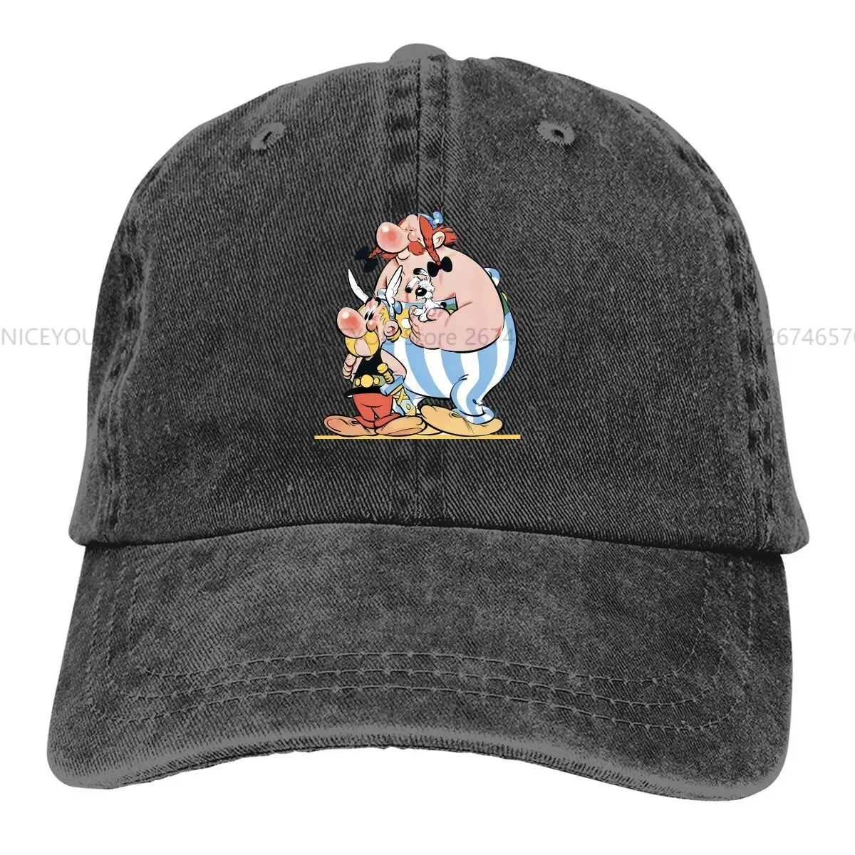 Summer Cap Sun Visor Funny Hip Hop Caps Asterixs and Obelixs Cartoon Comic Cowboy Hat Peaked Hats