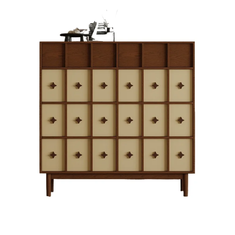 

Medieval style 2025 new eight-bucket cabinet living room against the wall Italian entrance large-capacity storage cabinet