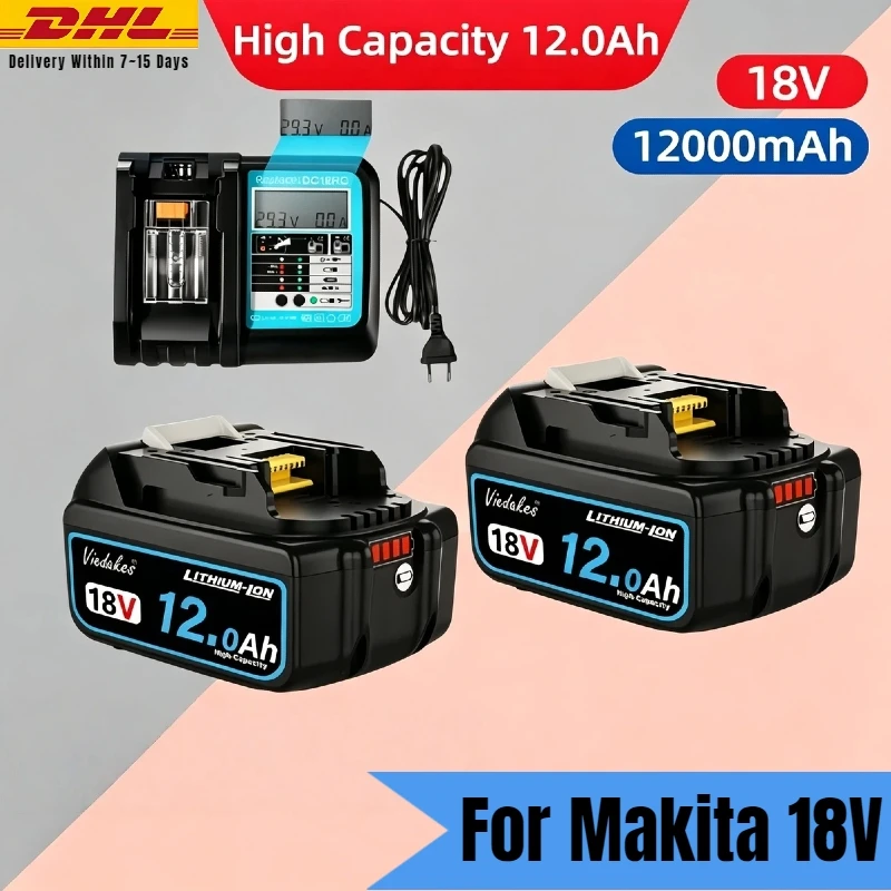 

✓ ✓ ✓ Новая профессиональная литиевая батарея 18В 12.0Ач для электроинструментов Bosch BAT609 BAT609G BAT618 BAT618G, перезаряжаемая.