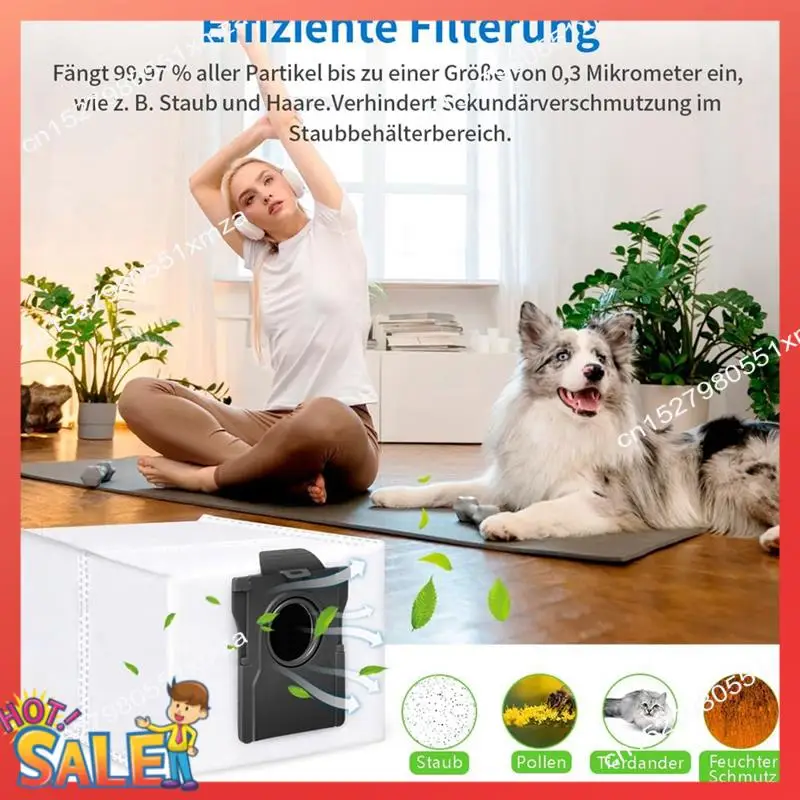 

ABCL 14 шт. мешки для пыли запасные части для Dreame D10 Plus Gen 2 вакуумные аксессуары мешки для сбора мусора