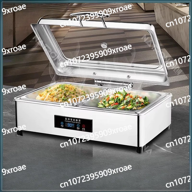 

Stainless Steel Electric Heating Insulation Pot Hotel Breakfast Insulation Pot Hydraulic Flip Buffet Pot Restaurant