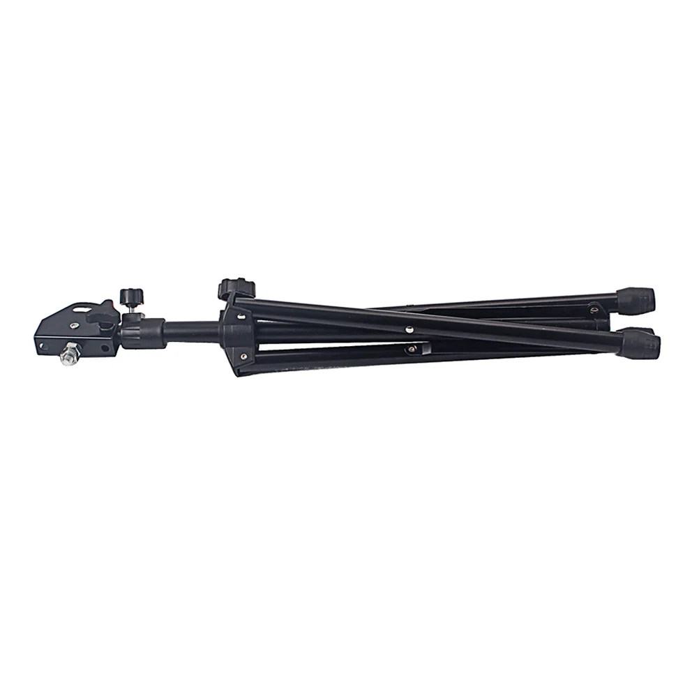 

Adjustable 8inch Metal Dumb Drum Stand Tripod Holder Practice Pad Rack Percussion Accessory Black Dumb Drum Holder