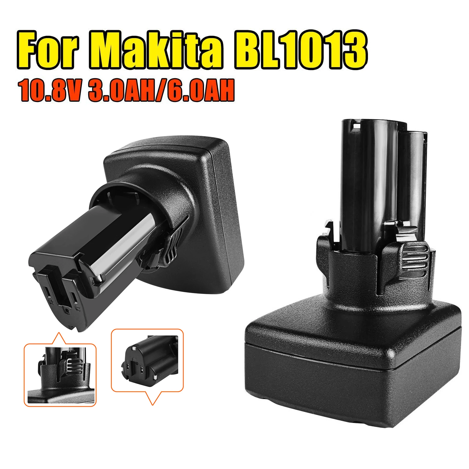 Powtree 10.8V 6000mAh Replacement Battery For Makita BL1013 BL1014/BL1015 Lithium Tool Electric Drill Screw Battery