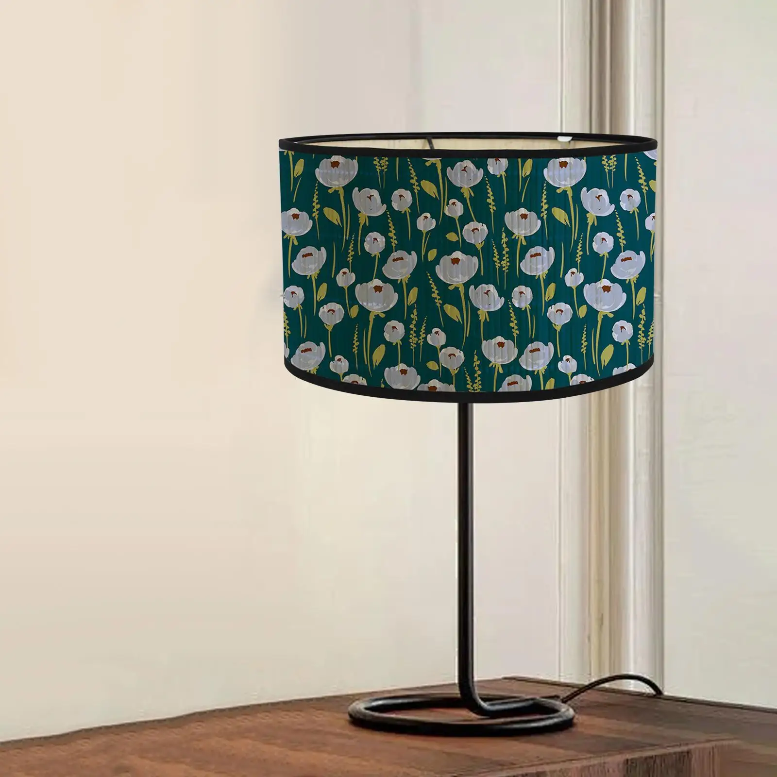 

Bamboo Drum Lampshade, E27 Pendant Light for Home and Office