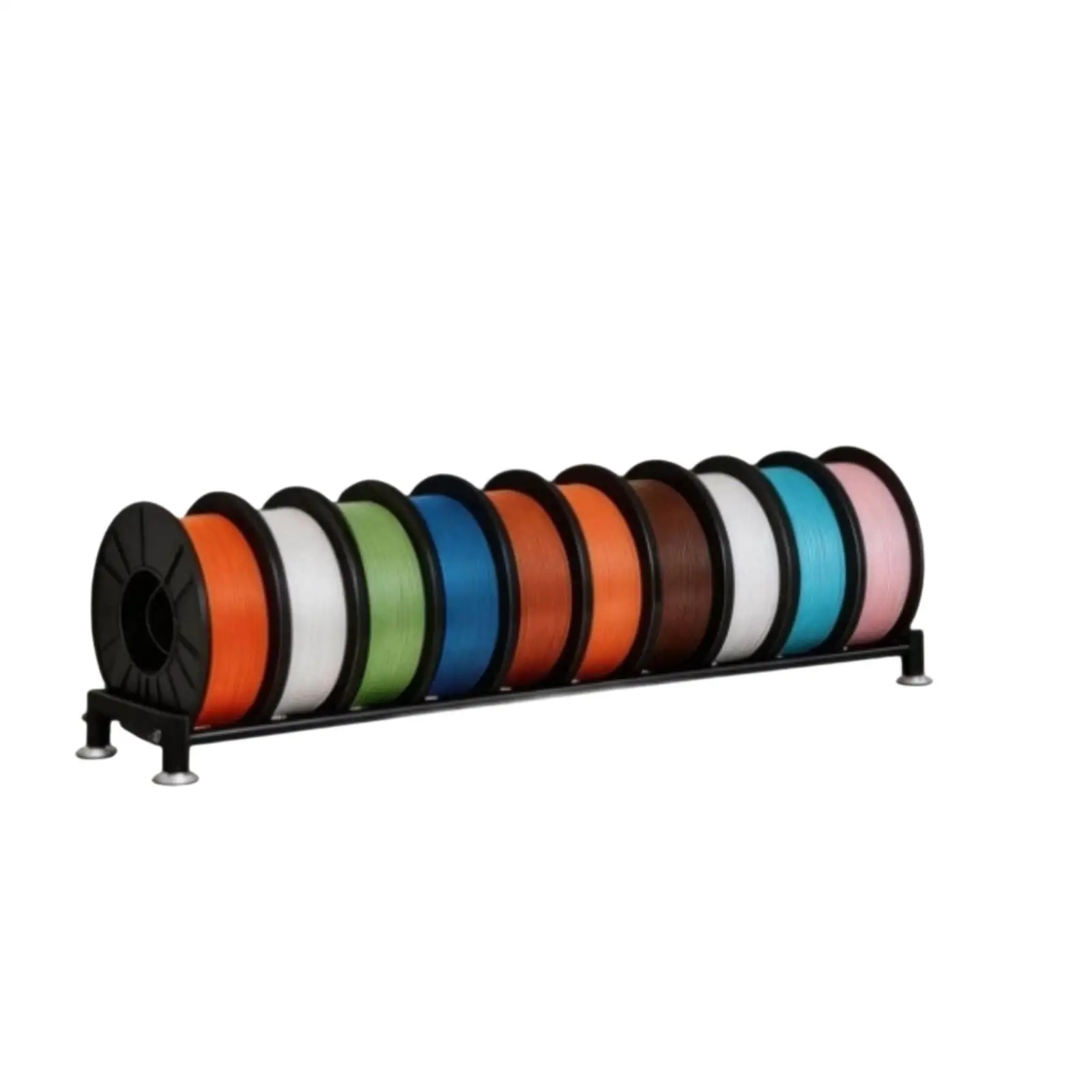 Metal Filament Rack Holder for 3D Printer Spools Bulk Storage Organizer Rolling Stand for Desk Workshop 10 Spool