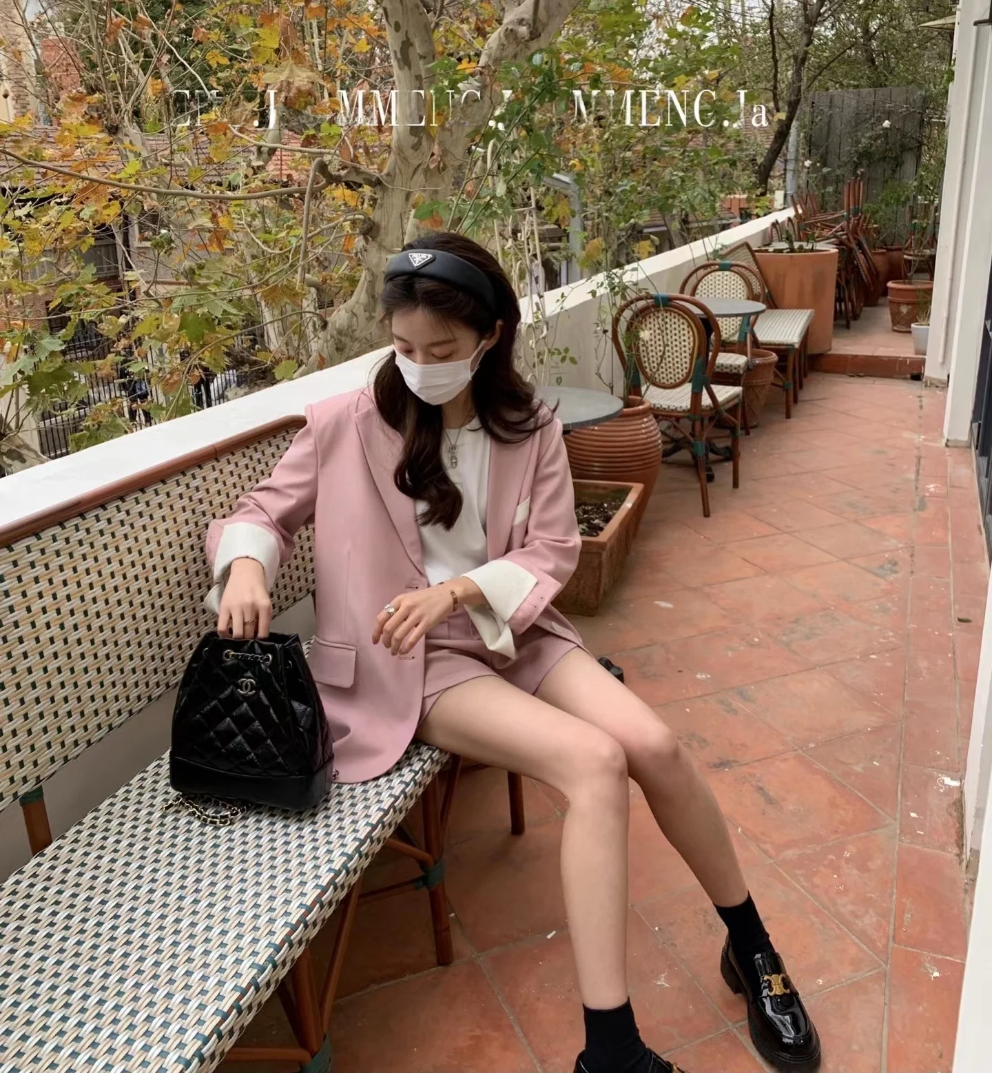 

MMENGJA Rose Estate Mousse Poer Suit Set with Split Design Women's Busin Casual Pantsuit Polyester Long Sve Coat