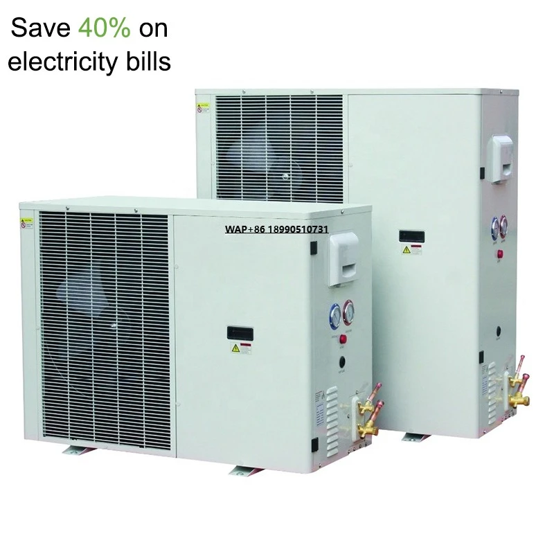 Energy Saving Solar Panel Power DC Inverter Outdoor l Type Refrigeration Condensing Unit for Cold Room