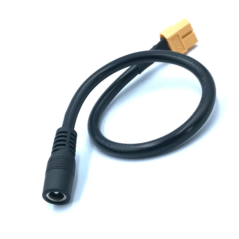 Cabo adaptador de alimentação para FPV Monitor Drone, cabo de alimentação, Jack fêmea para DC 5.5mm X 2.5mm, XT60 XT-60, 1Pc