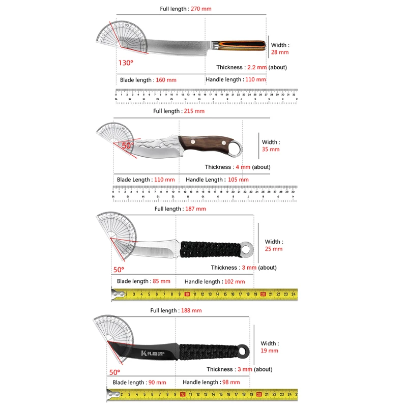 Utral Sharp Boning Knife BBQ Slicing Meat Fruit Fish Knife Chef Kitchen Knives Handmade Blade Cleaver Vegetables Utility Knife