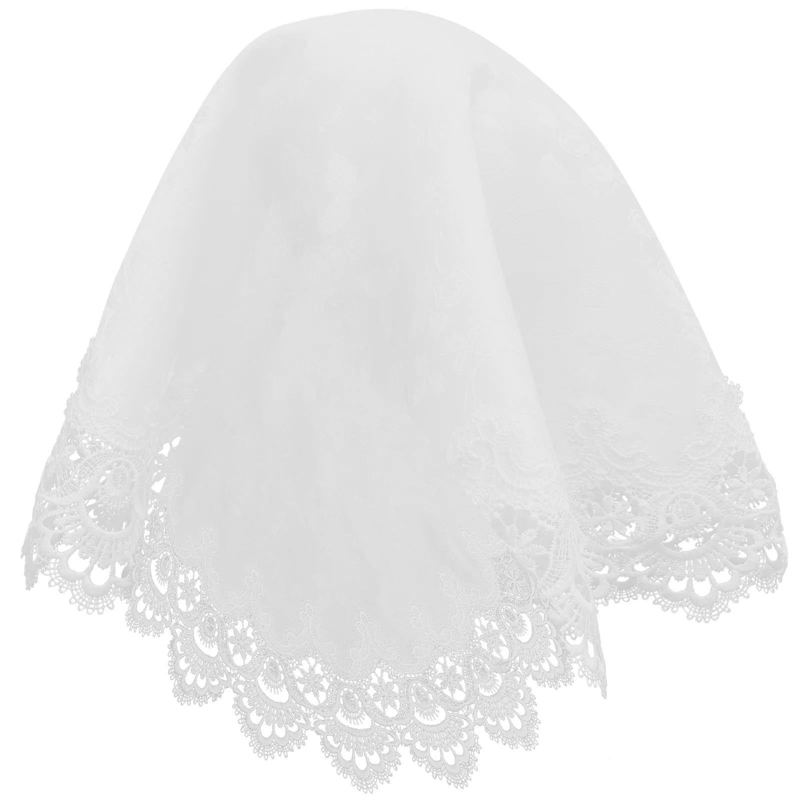 

Lampshade Cover Cloth Table Lamp Topper White Fringe Lace Dust Proof Water Resistant Home Decoration Lighting Accessories