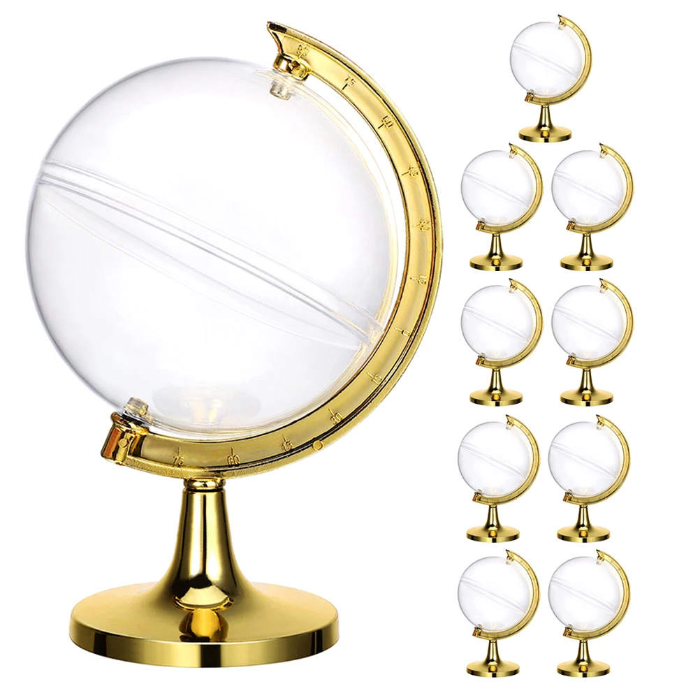 

13 Pcs Globe Candy Box Mini Globes Boxes Wedding Case Bulk Clear Dispenser Accessories