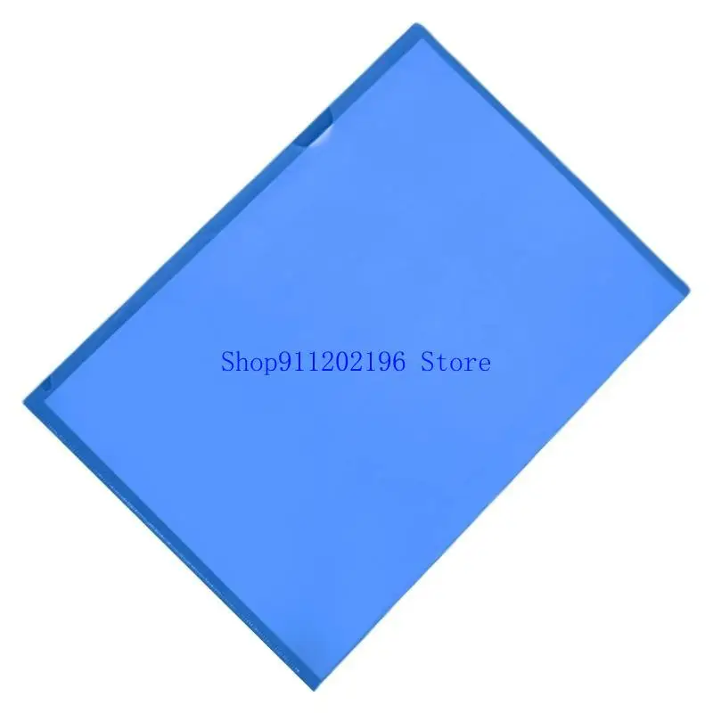 

P82A 6 Colors L Shaped Folder A 4 Plastic Folders Side File Pocket Cover for School