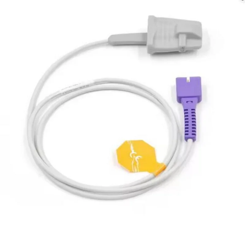 Free Shipping Compatibe for Nellcor DB9 Pin with 0ximax Tech Adult Softtip Silicone Spo2 Sensor Pulse Oximeter Spo2 Probe TPU 3M