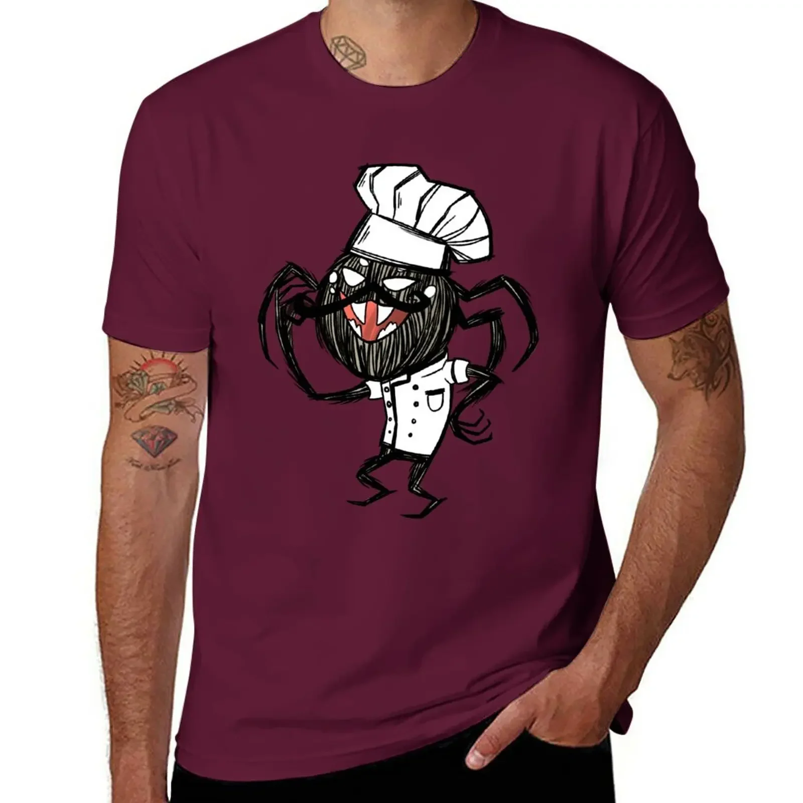 Chef Webber - Don't Starve T-Shirt plus size tops heavyweights mens tall t shirts John Wick O Neck Short Sleeve Fabric T Shirt .