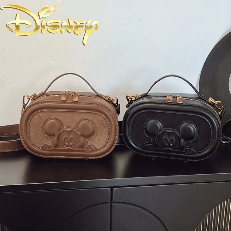 Disney Mickey New Mini Women's Shoulder Bag Cartoon Cute Mini Women's Bag Fashion Women's Shoulder Crossbody Bag High Quality