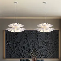 Creative Design of Multi-layer Acrylic Flower Chandelier Dining Room Bedroom Suspension Lamp Indoor Decoration LED Pendant Light